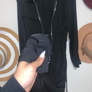 Revolve super down black jumpsuit